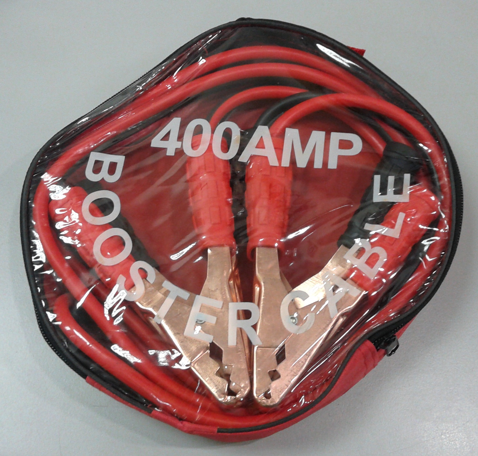 BOOSTER CABLES 12 400AMP LIGHT DUTY - Click Image to Close